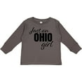 thumbnail image 3 of Inktastic Just an Ohio Girl Born in Ohio Girls Long Sleeve Toddler T-Shirt, 3 of 5