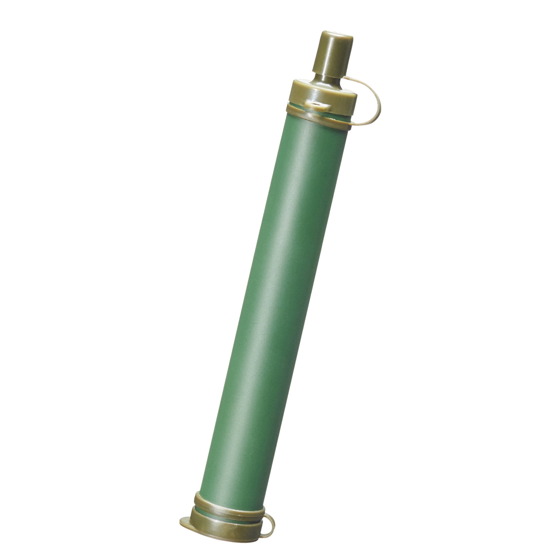 GESS Army Grade Emergency Water Straw with 15 Microns for 99.999% Purification Military Green ...