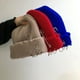 thumbnail image 4 of Gorro de punto de Hip Hop para mujer y hombre, gorro elástico sin aros de Metal, básico, con agujeros rasgados, Unisex, 4 of 4