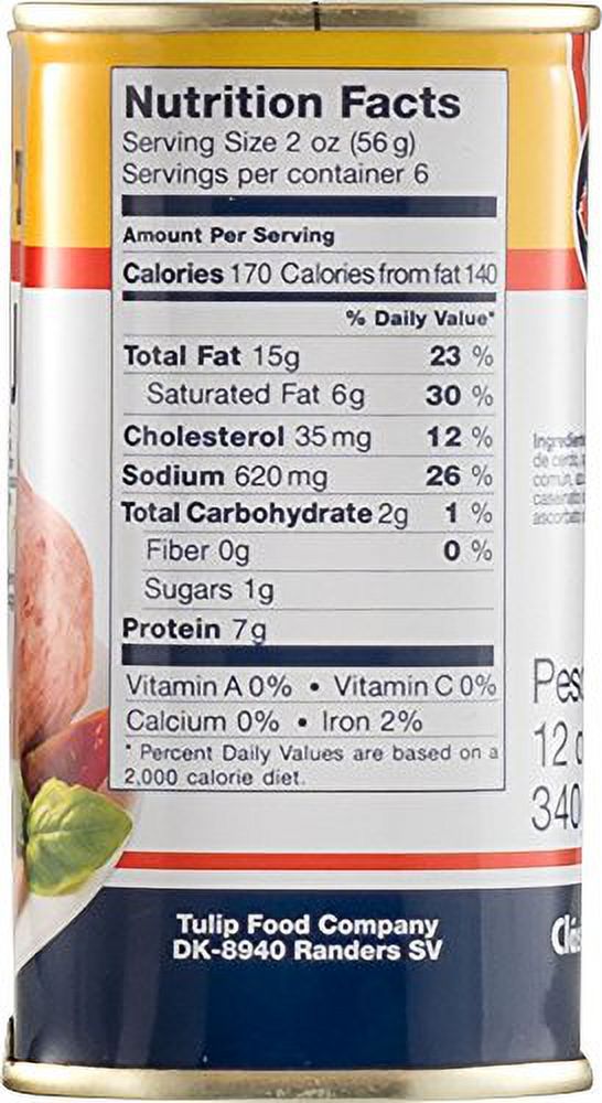 Tulip Jamonilla Classic Precooked Ham, 12 oz, Ready-to-use luncheon meat