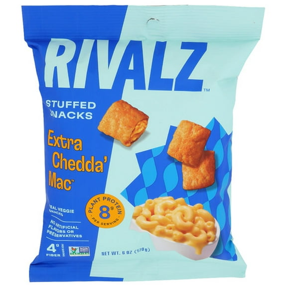 Rivalz Macaroni Extra Cheddar Stuffed 6 oz (Pack of 10)