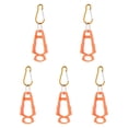 thumbnail image 1 of Clip para guantes de exterior de 5 piezas, clip anticaída para exteriores, soporte para clip para guantes de aleación de aluminio, clip antipérdida Naranja, 1 of 8