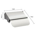 thumbnail image 3 of Chrome Finish Toilet Tissue Roll Wall Mounted Holder Paper Stand Dispenser, 3 of 8