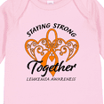 thumbnail image 4 of Inktastic Leukemia Awareness Staying Strong Together and Orange Ribbon Boys or Girls Long Sleeve Baby Bodysuit, 4 of 5
