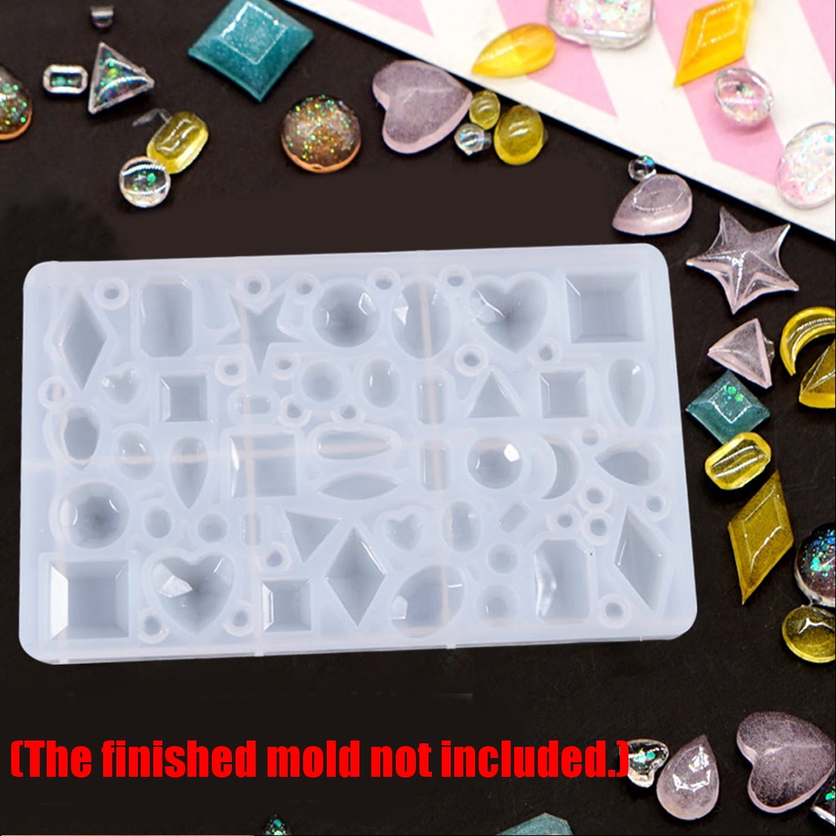 229Pcs DIY Resin Casting Molds Kit Silicone Making Jewelry Pendant Mould Craft