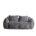 thumbnail image 6 of Giant Bean Bag Chair, 75" Memory Foam Loveseat Sofa with Pillows, Grey, 6 of 7