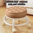 thumbnail image 4 of Todaioua Swivel Stool with Wheels Mobile Rolling Low Stool for Living Room Bedroom Kitchen Office Plastic Seat with Casters Portable Lightweight Stool for Sitting Putting On Shoes, 4 of 7