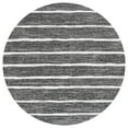 thumbnail image 3 of JONATHAN Y SANTA MONICA 3' Round Area Rug, Colonia Berber Stripe - Black/Ivory, SMB125E-3R, 3 of 7