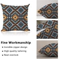thumbnail image 3 of Throw Pillow Covers Pack of 2 Double-Sided Printing Home Indoor and Outdoor Sofa Bed Decor 18 x 18 Inch Traditional Ethnic Geometric Pattern pillowcover(18x18, Boho Geometric Pattern), 3 of 6