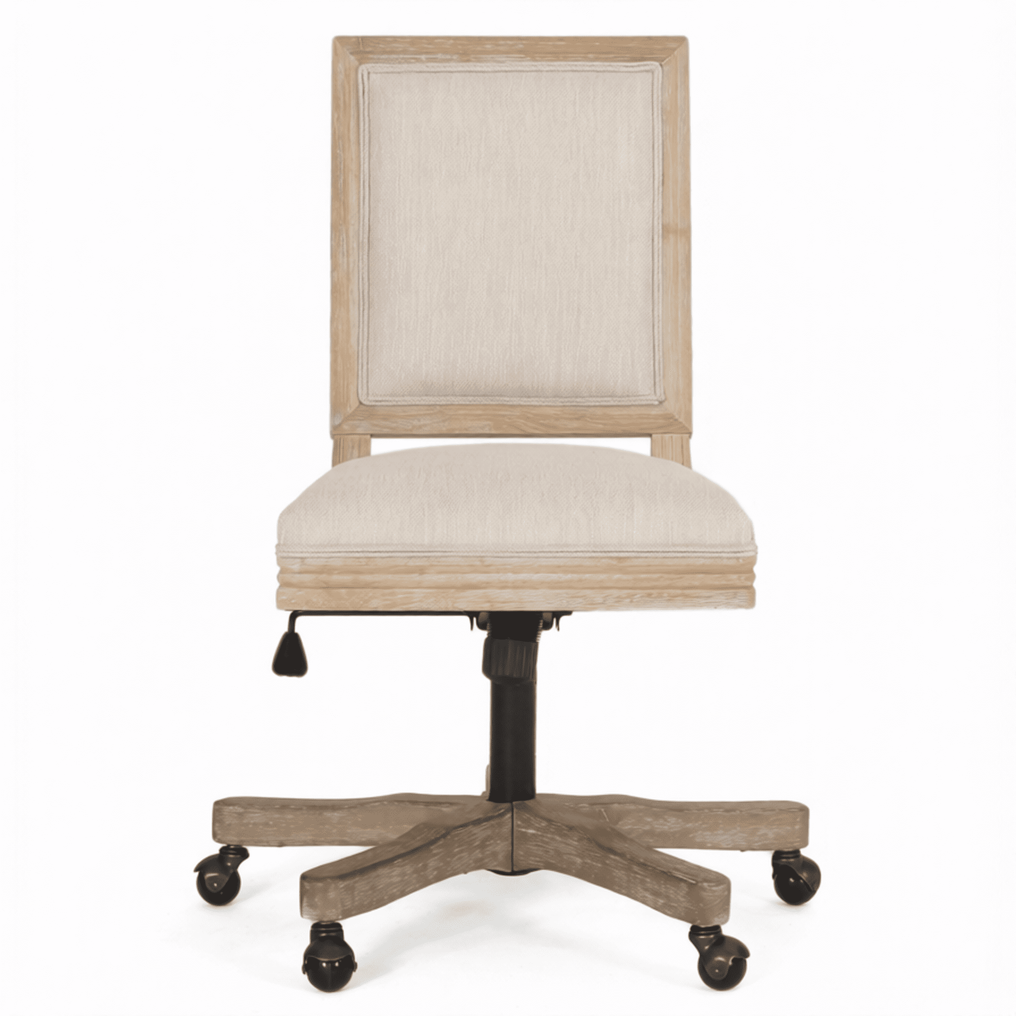 rustic swivel office chair with product