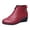 Red, variant on Square Dance Shoes For Women Soft Soles Mid Heeled Sports Mothers Middle Aged And Elderly Dance Shoes Zippered Autumn And Winter Short Boots