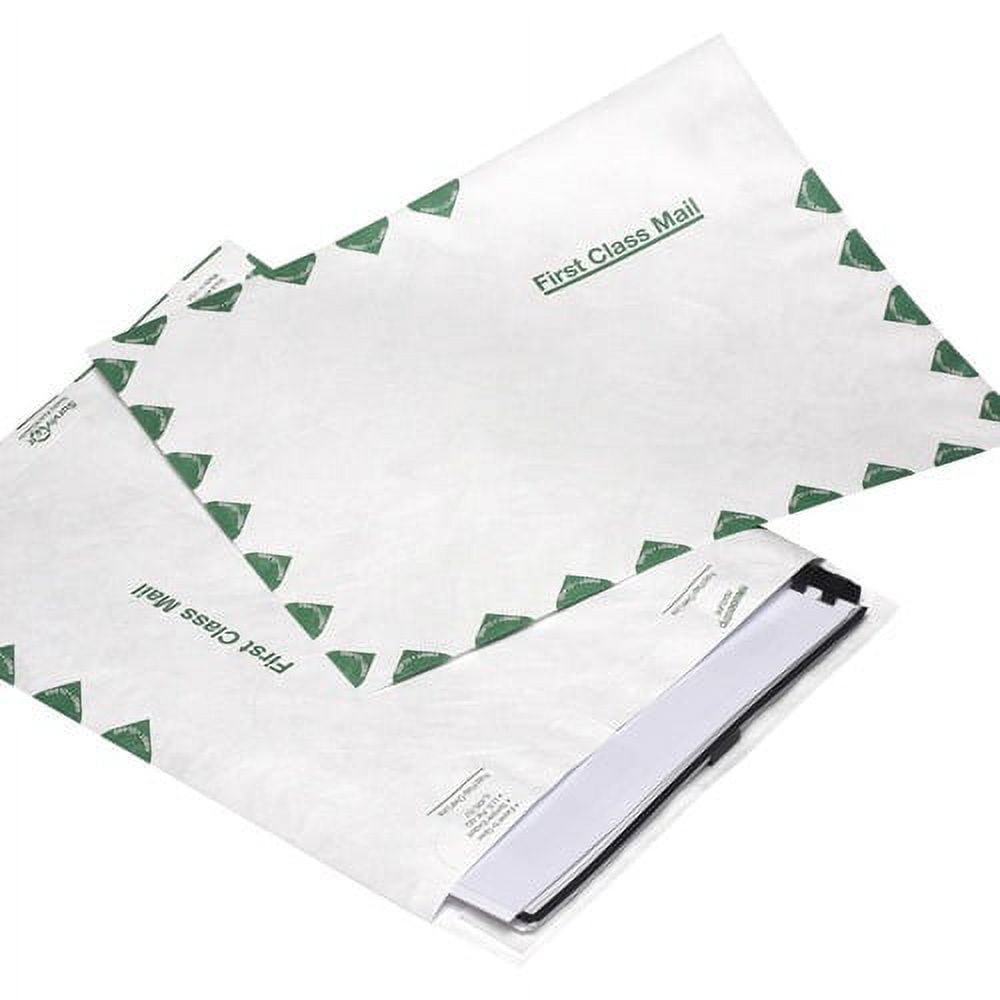 Quality Park Survivor Tyvek First Class Envelopes First Class Mail - 10" Width x 15" Length - 14 lb - Peel & Seal - Tyvek - 100 / Box - White