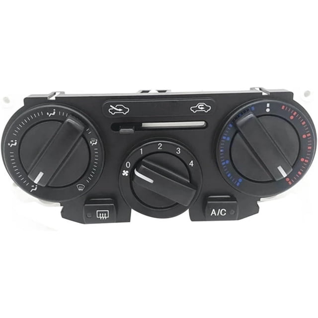 Front Center Air Conditioner A/C Heater Switch Climate Control Button Assembly Compatible with Nissan Tiida Versa C11, Black-b1