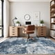 thumbnail image 3 of Alfombra Tosuoka 203x254 cm Lavable Antideslizante Azul, 3 of 9
