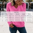 thumbnail image 3 of yillto Womens Fall Sweaters Knit Long Sleeve Warm Tops V Neck Pullover Sweater Solid Color Winter Clothes, 3 of 7
