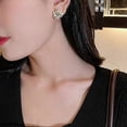 thumbnail image 3 of Women earring girl stud ear drop exquisite flower zircon leaves geometric rhinestone party birthday christmas----2--Product code 70636 2, 3 of 5