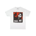thumbnail image 4 of Scream Mens' Ghost Face Call Me Distressed Image Graphic Print T-Shirt, 4 of 5