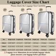 thumbnail image 4 of Aovky 3 Pieces Luggage Cover Protector, 20/24/28 inch Clear PVC Suitcase Covers for Luggage Waterproof Anti-Scratch Suitcase Covers Case Dustproof Luggage Sleeve Protector for Wheeled Suitcases, 4 of 7