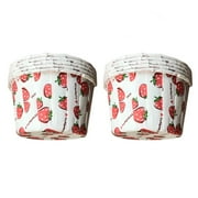 NICEXMAS 100 PCS Colorful Strawberry Pattern Paper Cupcake Wrappers Muffin Liners Greaseproof Baking Cups Wedding Birthday Baby Shower Party Cake Muffin Cupcake Cases Cups Papers 68 x 68 x 39 cm