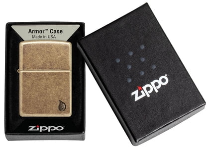 Zippo Lighter - Customized Engraved Message on Windproof Armor 46400