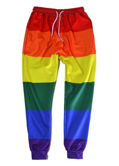 Men Women Sweatpants LGBT Gay Lesbian Rainbow Flag Pride Trousers 3D ...