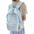 thumbnail image 3 of 19 IN Retro Gothic Letter Backpack, Soft Nylon Casual Daypack, Stretch Side Storage Shoulder Bag, 3 of 7