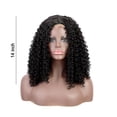 thumbnail image 2 of Lace Front Wig Human Hair Middle Part Bob With Plucked Brazilian Hair Wigs For Black Women 14 Inch, 2 of 8