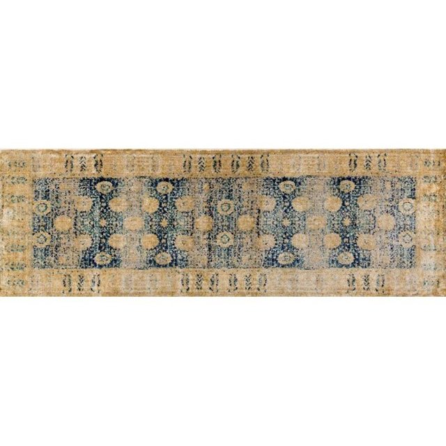 Loloi Anastasia Tapis 2'7" x 8' Bleu et Or