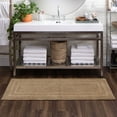 thumbnail image 3 of Mohawk Cotton Bath Mat Soft Absorbent Quick Dry Machine Washable Bathroom Mat, Taupe, 24" x 60", 3 of 7