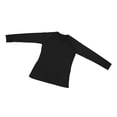 thumbnail image 3 of Camiseta deportiva de manga larga para hombre, camiseta ajustada para entrenamiento en el gimnasio, camiseta para correr, para culturismo, levantamiento de pesas, manga larga y completamente negra S, 3 of 15