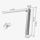 thumbnail image 5 of Muelle de material acero inoxidable para puerta, cierre automático, montaje en superficie, dispositivo de cierre de puerta ajustable, accesorios de cierre de p blanco Soledad Cierra puertas, 5 of 8