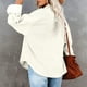 thumbnail image 5 of Pntutb moda mujer Casual cuello vuelto manga larga suelta sin capucha prendas de vestir camiseta otoño blusa tops Pntutb Pntutb-6225, 5 of 9