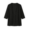 thumbnail image 5 of Posijego Womens Plus Size Cardigans 3/4 Sleeve Open Front Lightweight Causal Soft Cardigan Summer Loose Cover ups Jackets, 5 of 7