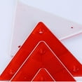 thumbnail image 4 of KAKOWELY Panneau d'Avertissement 5 Pcs Camion Conduite de Nuit Panneau de Queue Triangle Cadre d'Avertissement Réfléchissant Petit Triangle Réfléchissant Sécurité Conduite (Rouge) 5.91"X5.12"X0.39 Pouces, 4 of 5