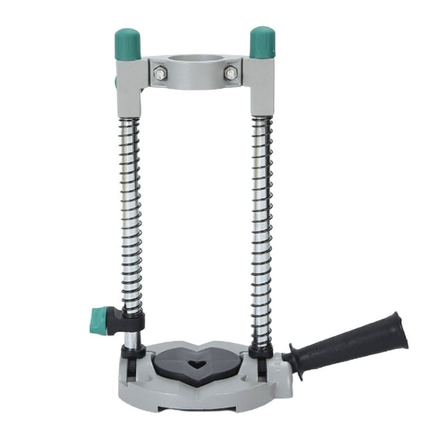 Support de Presse Mobile Réglable 45° - Guide de Perceuse Portable en Acier et Aluminium avec Base de 140mm, Hauteur de 290mm, Diamètre de Perceuse de 42,5mm pour Précision de Perçage Horizontal/vertical/angulaire Partout