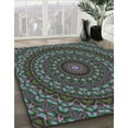 thumbnail image 3 of Ahgly Company Machine Washable Indoor Rectangle Transitional Charcoal Black Area Rugs, 2' x 4', 3 of 7