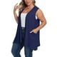 thumbnail image 5 of Blusas para mujer,Chaleco tipo cárdigan de talla grande, blusa sin mangas con bolsillos, poliéster, ropa informal para mujer, sopatenor, 5 of 9