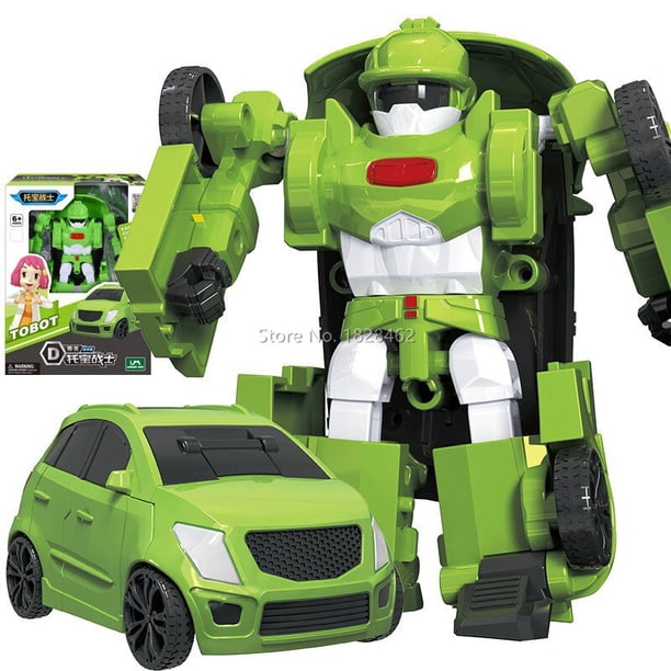 Juguetes de Robot de transformación Mini Tobot para niños, juguetes de animales de dibujos animados de Corea, juguetes de Anime Tobot Deformation, coche, avión, regalo Fivean unisex