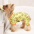 thumbnail image 5 of Dog Pajamas Pjs Spring Summer Dog Clothes for Small Dogs Girl Boy, Soft Stretchy Tiny Chihuahua Yorkie Puppy Clothes Doggie Onesies Cat Pet Jammies Outfit, Yellow Duck M, 5 of 7