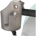 thumbnail image 2 of Universal Stroller Cup Holder, Cup Holder for Bike, Walker, Wheelchair, Scooter, Drink Holder Fits Large Size Cups, Water Bottles, Transparent Gray, 2 of 8