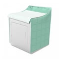 thumbnail image 2 of Retro Washer Cover, Concept of Concentric Circles Overlapping Natural Geometric Details Monotone, Suitable for Dryer and Washing Machine, 29" x 28" x 40", Sea Green and White, by Ambesonne, 2 of 3