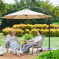 thumbnail image 3 of Renwick 10ft Offset Cantilever Patio Hanging Umbrella, Tan, 3 of 15