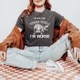 thumbnail image 5 of I'm Not Like Other Girls I'm Worse T-Shirt with Raccoon Graphic Pepper Shirt Adult Large, 5 of 5