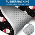 thumbnail image 4 of Black Christmas Santa Pattern Bathroom Rugs Sets 3 Piece,Toilet Cover Set,Absorbent Non Slip Bathroom Mats Sets with U-Shaped Contour Rug Toilet Rug Set, 4 of 5