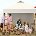 thumbnail image 3 of 10x10 Pop Up Canopy Tent with 1 Removable Sidewall, Heavy Duty Commercial Instant Shelter with One-Person Setup, 100 Sq Ft Shade for Outdoor Events, Camping, Farmers Market, 3 of 9