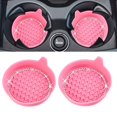 thumbnail image 3 of 2 Pack Pink Bling Car Cup Holder Coasters with Non-Slip Base Coaster Universal, 3 of 7