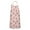 Pink Cow Strawberry, variant on White Cow Head Pattern Apron-Garden Aprons for Women with Pockets-Cotton Linen Waterproof Kitchen Cooking Gardening Aprons Adjustable for Kitchen,Cooking,BBQ and Salon 33x27 Inch