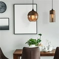 thumbnail image 4 of Walnut Pendant Light Adjustable Glass Hanging Lamp for Bedroom Dining Room Hallway, 4 of 7