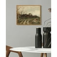 thumbnail image 6 of Drsoum Vintage Village Landscape Wall Art Rustic Retro Framed Countryside Scenery Prints Farmhouse Classic Decorations for Living Room Home Office 8x10in Natural Framed, 6 of 6