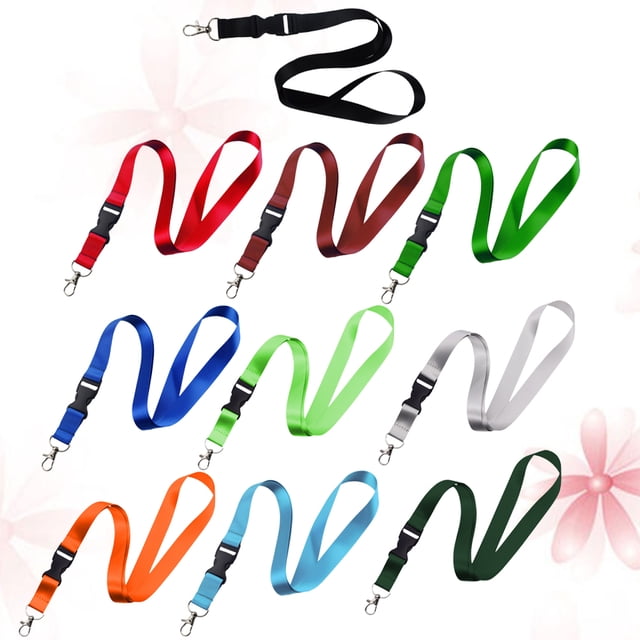 unbranded 10Ud Lanyard Desmontable Con Clip Para Sujetar Documentos, Tarjetas O Teléfonos
